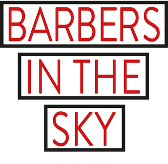 Barbers in the sky - Logo schwarz